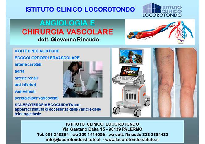 Angiologia e chirurgia vascolare dott. Giovanna Rinaudo.